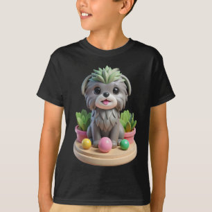 Camiseta Lindo Suculento Affenpinscher   Cachorro Macaco Ci