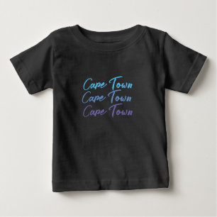 Camiseta Lindo Texto Cape Town bebé colorido