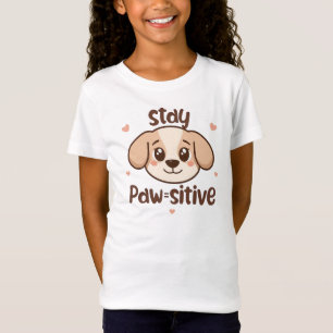 Camiseta Lindo trocadilho de cachorro "Fique Pata-sitivo"