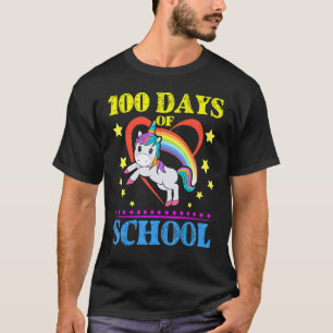 Camiseta Lindo Unicórnio Arco-Íris 100 Dias De Ideia Escola