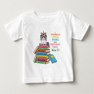 Camiseta Lindo Unicórnio Bibliófilo Faz 1 Ano   Leitura Mág