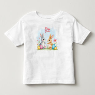 Camiseta Lindos Coelhos de Páscoa Bonitos Coleção Moderna