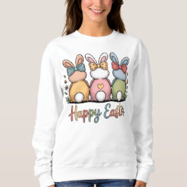 Camiseta Lindos Coelhos de Páscoa Pastel | Feliz Floral Ale