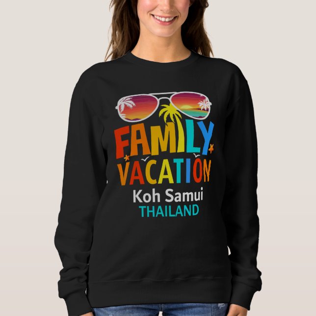 Camiseta Lindos Conjuntos Combinando Família Ilha Koh Samui (Frente)