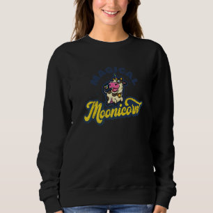 Camiseta Lindos Homen Mulheres Moonicorn Mágico Unicórnio V