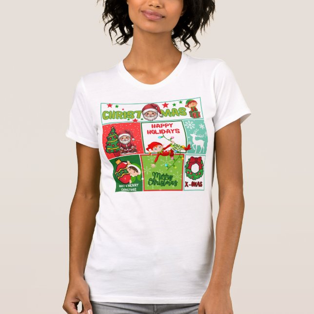 Camiseta Lindos Momentos Clássicos de Natal (Frente)