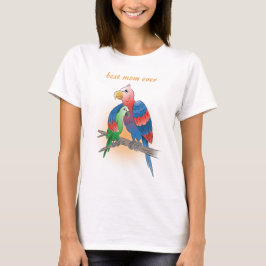 Camiseta Lindos Papagaios Feliz Dia das Mães