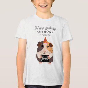 Camiseta Lindos Porquinhos-da-índia Engraçados Nome Idade A