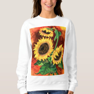 Camiseta Lindos Três Girassóis - Pintura de Arte Migrada