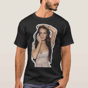 Camiseta Lindsay Lohan - Clássica da Celebridade (Pintor P