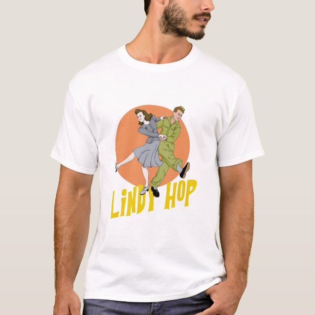 Camiseta Lindy Salto Swing Dance (Frente)