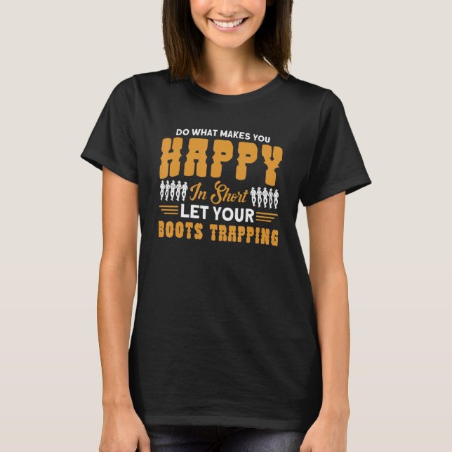 Camiseta Line Dance Do What Makes You Happy Western Dancer (Frente)