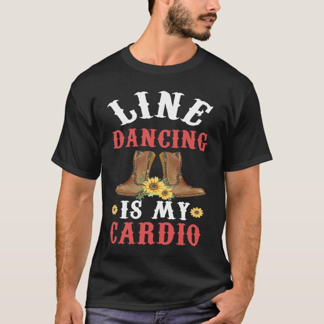 Camiseta Line Dance is my Cardio  Music  Line Dance (Frente)