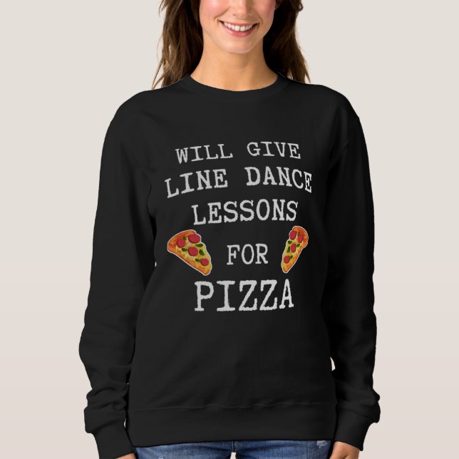 Camiseta Line Dance Lessons For Pizza Dancer  Line Dancing (Frente)