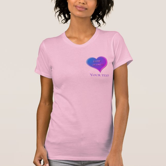 Camiseta Line dance Love Heart (Frente)