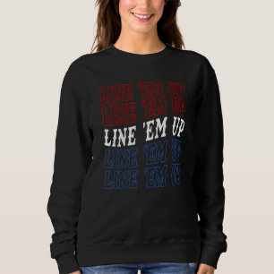 Camiseta Line In Up Cute Morgan Merch Outfit Red White E