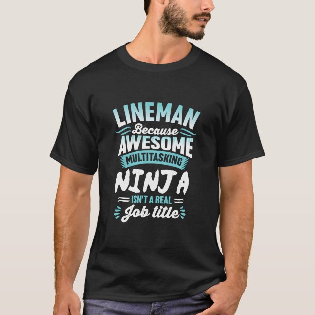 Camiseta Line Multitasking Ninja Job Title (Frente)
