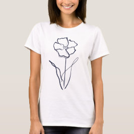 Camiseta Lineart flower