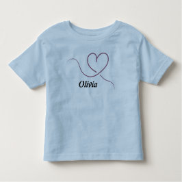 Camiseta Lineart heart name