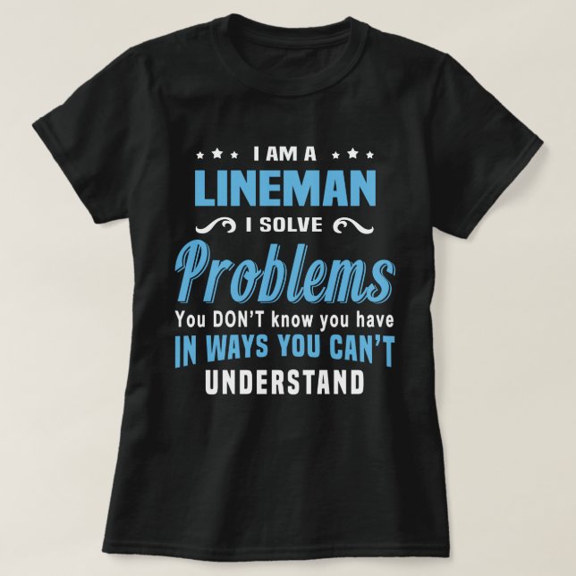 Camiseta Lineman (Frente do Design)
