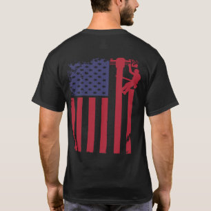Camiseta Lineman American Flag