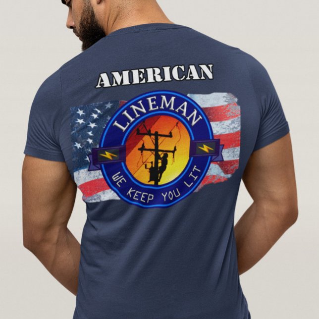 CAMISETA LINEMAN AMERICANO/FLORIDA (QUALQUER ESTADO) (Criador carregado)