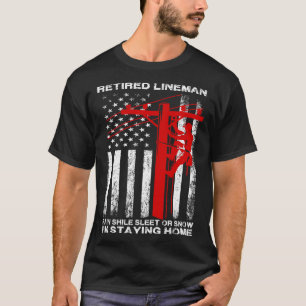 Camiseta Lineman aposentado... estou a ficar em casa a trab