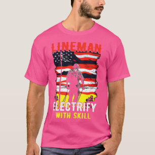 Camiseta Lineman eletrifica com habilidade