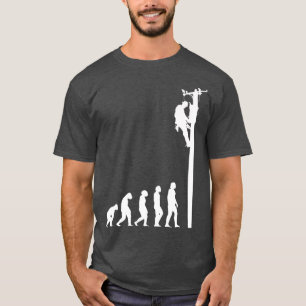 Camiseta Lineman Evolution Engraçado Gift.