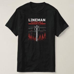Camiseta Lineman Humor: Poloneses em Cima como um Clima de 
