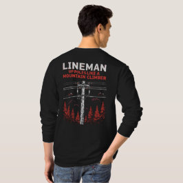 Camiseta Lineman Humor: Poloneses em Cima como um Clima de 
