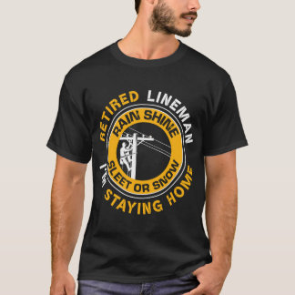 Camiseta Lineman Lineworker aposentado Power Lineman Retire