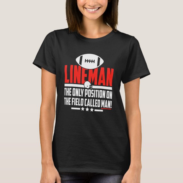 Camiseta Lineman, O Único Treinador De Futebol (Frente)