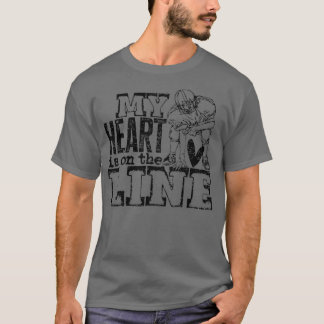 Camiseta Lineman Ofensivo Meu Coração Está Na Linha De Fute