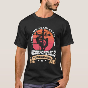 Camiseta Lineman Oferece Ao Trabalhador Da Linha Que Descon