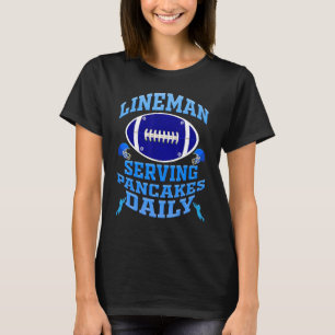 Camiseta Lineman Servindo a Ofensiva Diária de Futebol de P