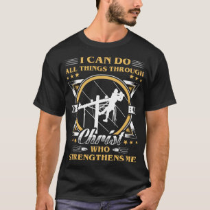 CAMISETA LINEMEN PODE FAZER TUDO, PRESENTE LINEMAN, LINEMAN