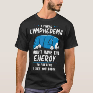 Camiseta Linfedema Guerreiro Cão Linfedema Doentes com Conh