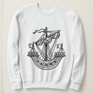 Camiseta Linfhad (navio heráldico) - Camisa-T preta