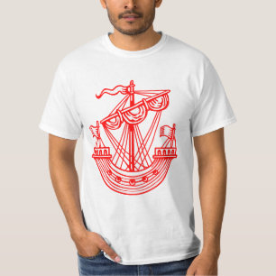 Camiseta Linfhad (navio heráldico) - Vermelho