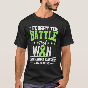 Camiseta Linfoma Cancer Sensibilização Verde limão Sobreviv