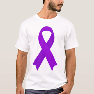Camiseta Linfoma de Hodgkin Fita de Sensibilização Viole