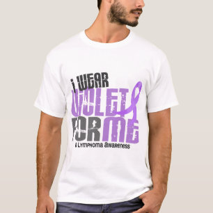 Camiseta Linfoma de Hodgkins eu visto a violeta para MIM