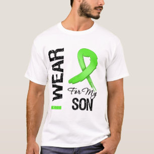 Camiseta Linfoma eu visto a fita do verde limão para meu
