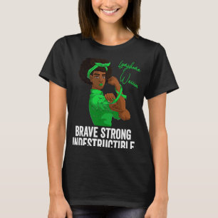 Camiseta Linfoma Guerreiro Forte Mulheres Negras Rosie The