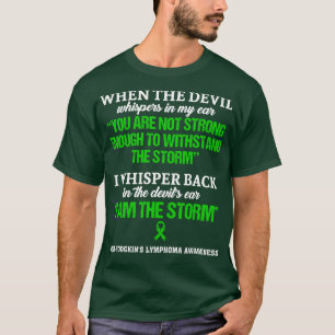 Camiseta Linfoma Não-Hodgkins Consciência Eu Sou A Tempesta