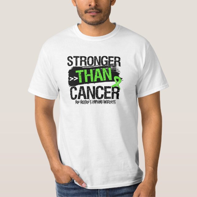 Camiseta Linfoma Non-Hodgkin - mais forte do que o cancer (Frente)