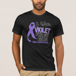 Camiseta Linfoma violeta de Hodgkins da fita da mamã