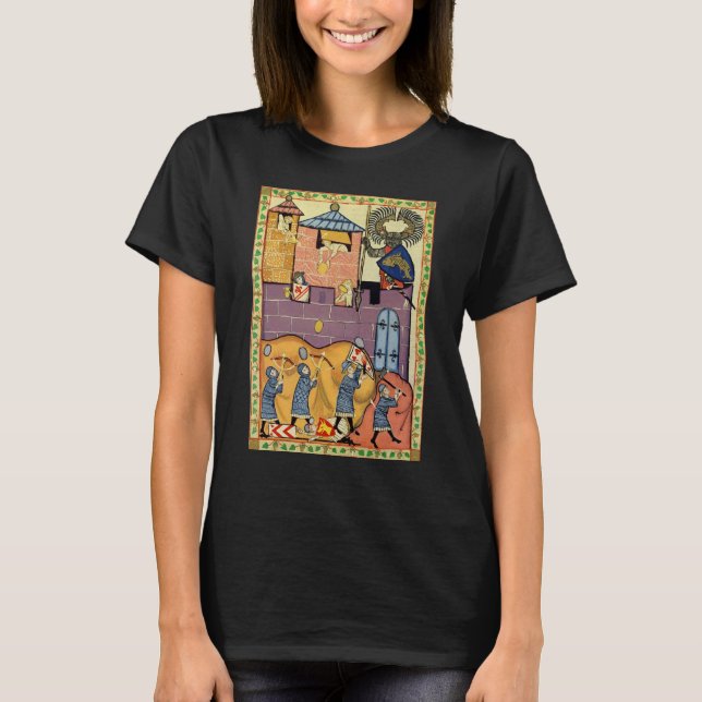 Camiseta Lingando Rochas, Codex Manesse do século 14 (Frente)
