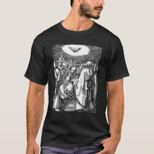 Camiseta Língua de Dove Pentecostes com Chama de Fogo Espír